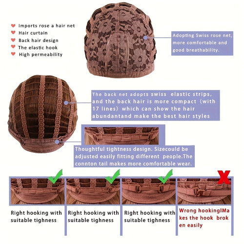 1pc White Golden Gradient Ombre Middle-Length Wig with Side-Parted Bangs for Women, Suitable for Daily Wear and Various Occasions